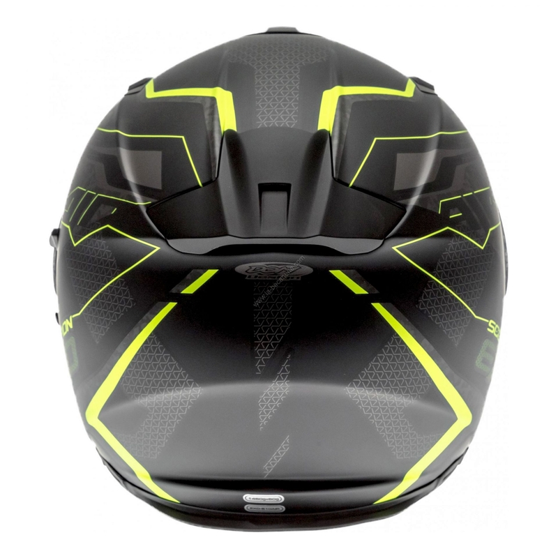 Integral Motorradhelm Scorpion EXO-510 Air Galva schwarz matt-gelb Ausverkauf