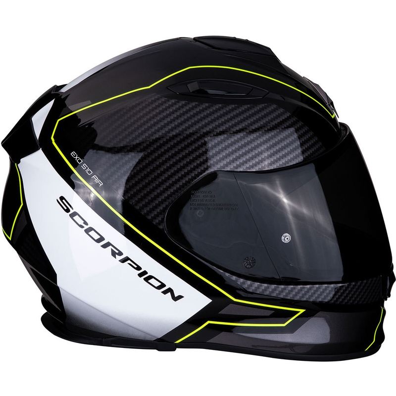 Integralhelm Scorpion EXO-510 Air Frame schwarz-weiss-fluo gelb Ausverkauf