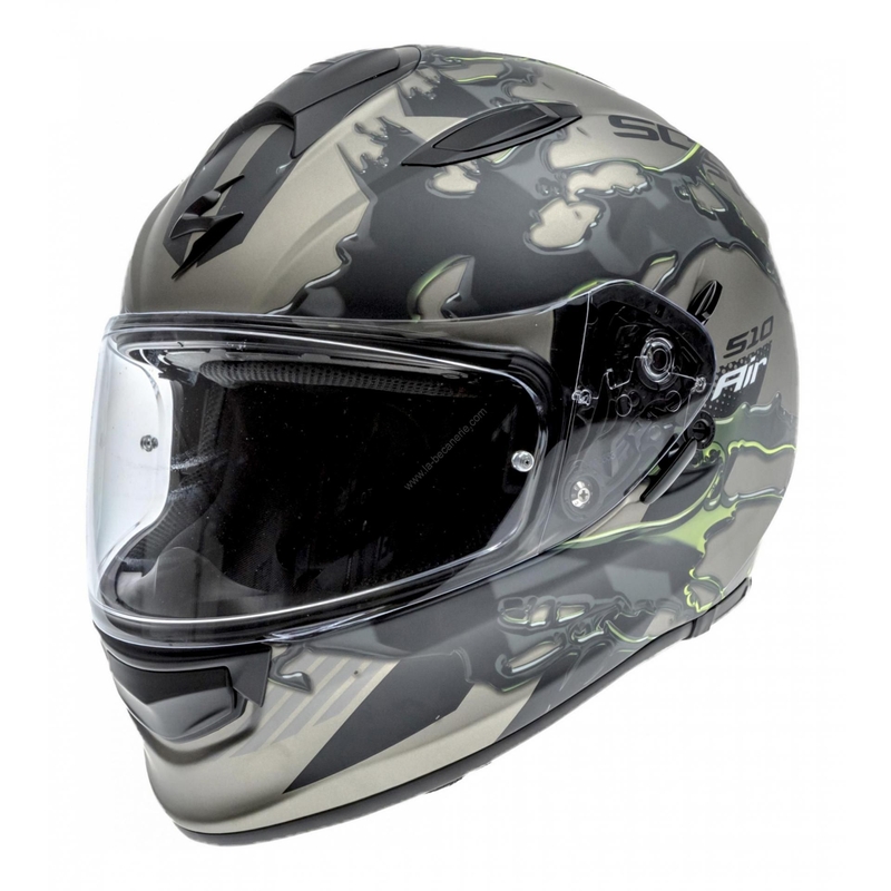 Integralhelm Skorpion EXO-510 Air Likid titan-fluo gelb Ausverkauf
