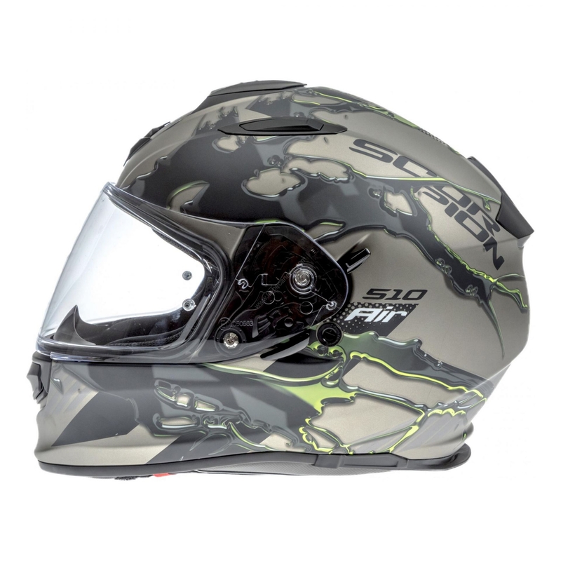Integralhelm Skorpion EXO-510 Air Likid titan-fluo gelb Ausverkauf