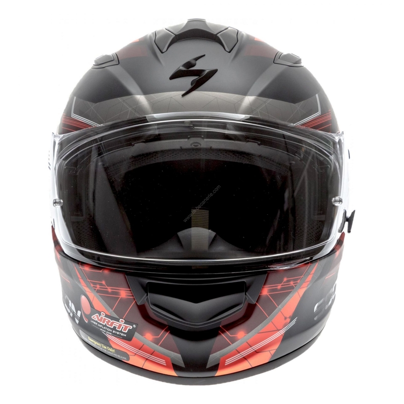 Integralhelm Scorpion EXO-510 Air Clarus schwarz-rot
