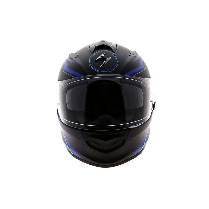 Integral Motorradhelm Scorpion EXO-510 Air Sync schwarz matt-blau Ausverkauf