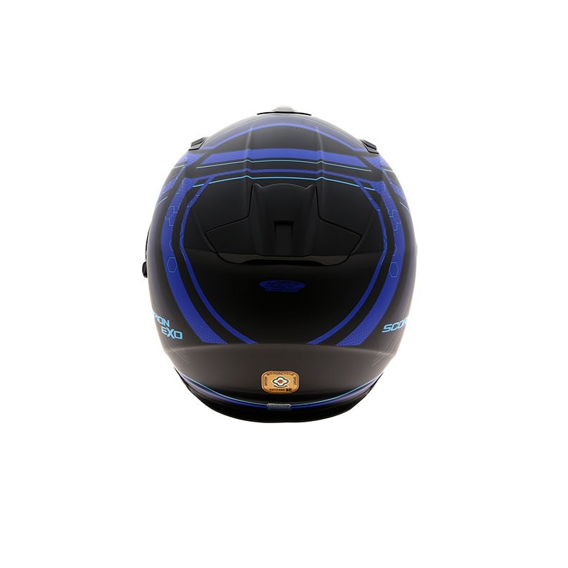 Integral Motorradhelm Scorpion EXO-510 Air Sync schwarz matt-blau Ausverkauf
