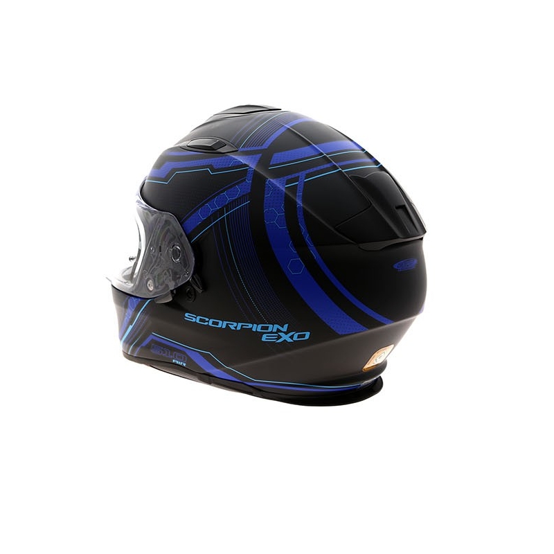 Integral Motorradhelm Scorpion EXO-510 Air Sync schwarz matt-blau Ausverkauf