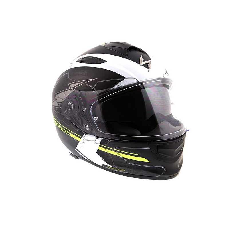 Integralhelm Scorpion EXO-510 Air Cross schwarz-weiss-fluo gelb Ausverkauf