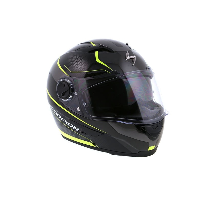 Integralhelm Scorpion EXO-490 Vision schwarz-fluo gelb Ausverkauf