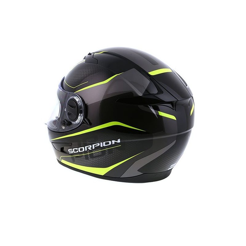 Integralhelm Scorpion EXO-490 Vision schwarz-fluo gelb Ausverkauf