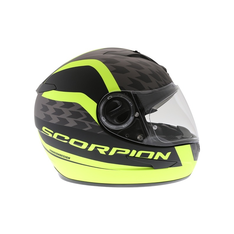 Integralhelm Scorpion EXO-490 Genesi schwarz matt-fluo gelb Ausverkauf