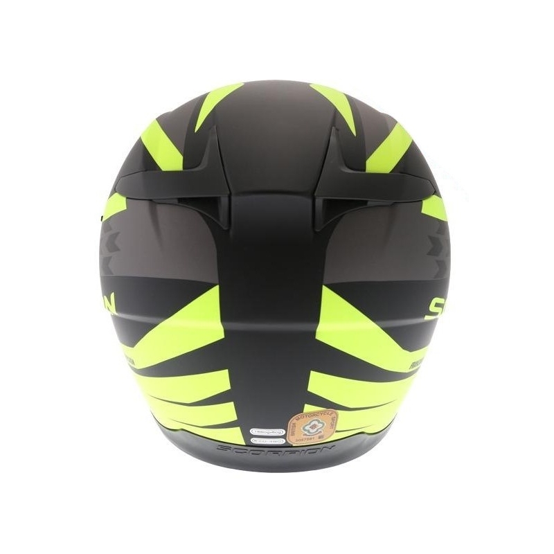 Integralhelm Scorpion EXO-490 Genesi schwarz matt-fluo gelb Ausverkauf