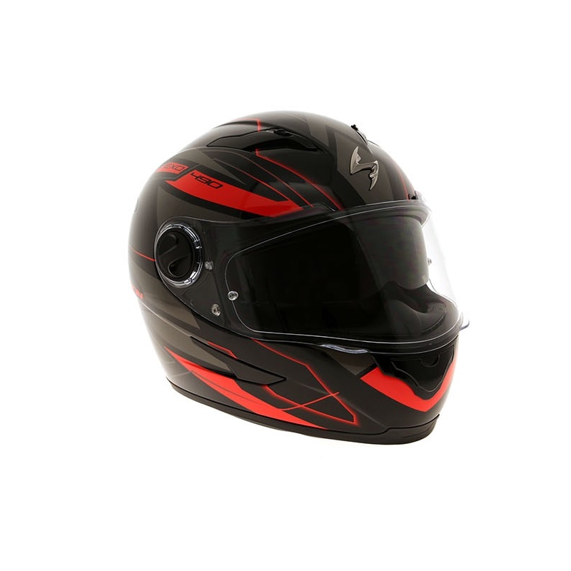 Integralhelm Scorpion EXO-490 Nova schwarz-rot