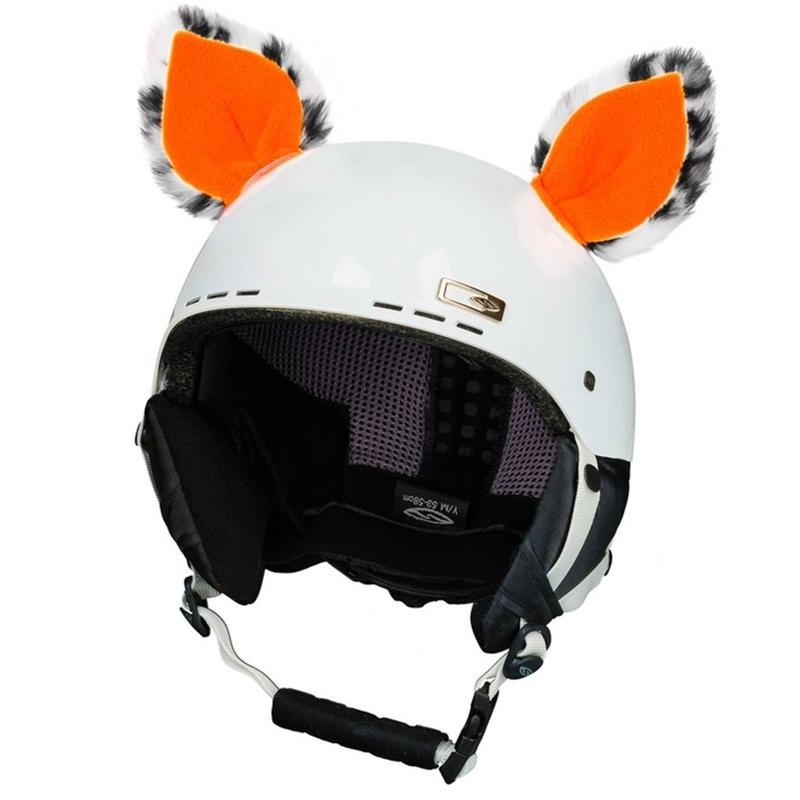 Helmohren Katze neonorange
