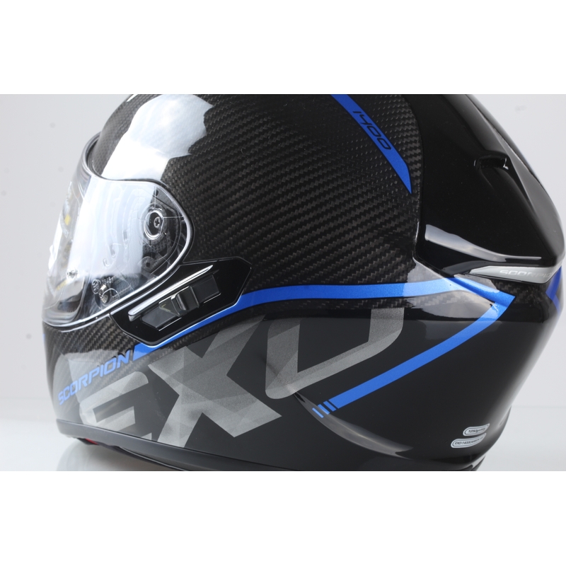 Integralhelm Scorpion EXO-1400 Carbon Air Grand schwarz-blau