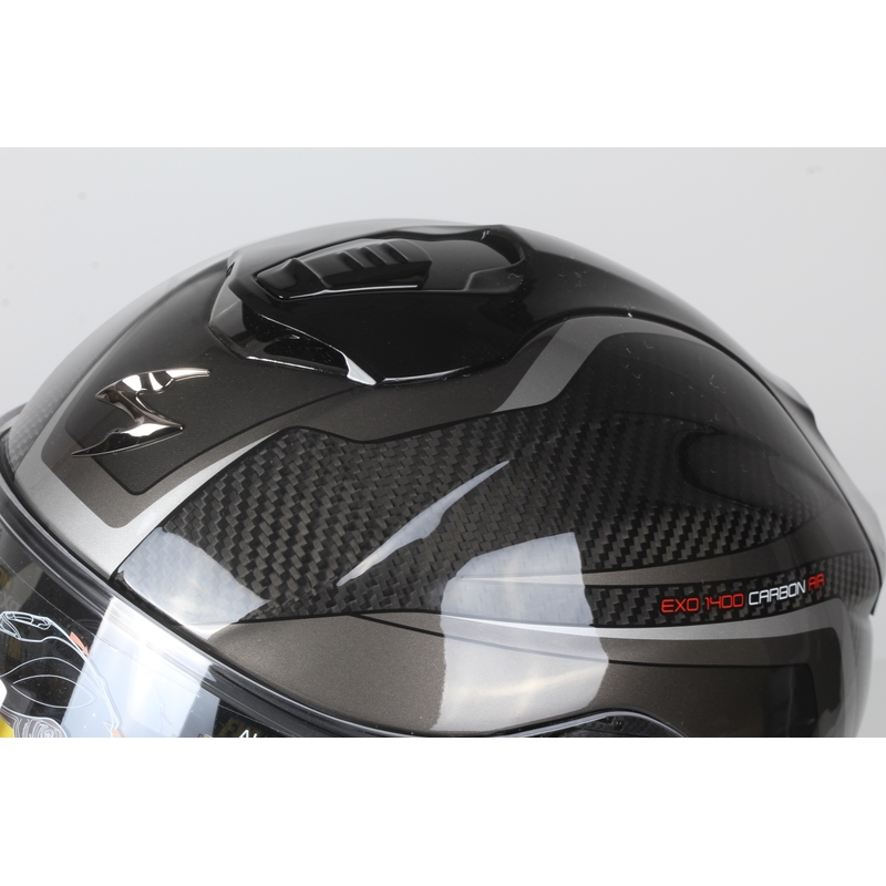 Integralhelm Skorpion EXO-1400 Carbon Air Esprit schwarz-silber Ausverkauf