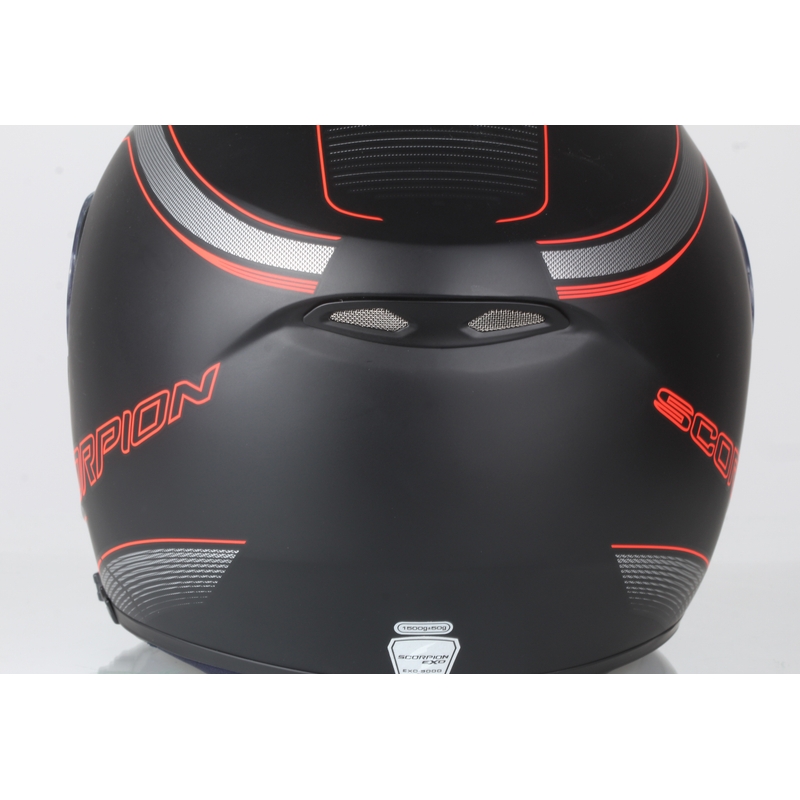 Motorradhelm Flip-up Scorpion EXO-3000 Stroll schwarz matt-rot Ausverkauf