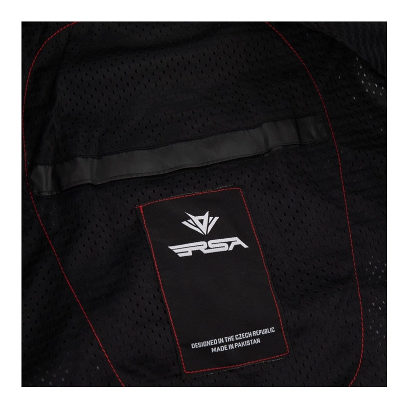 RSA Wasp Damen-Motorradjacke weiß-schwarz-rosa