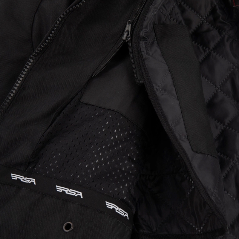 RSA Wasp Damen-Motorradjacke weiß-schwarz-rosa