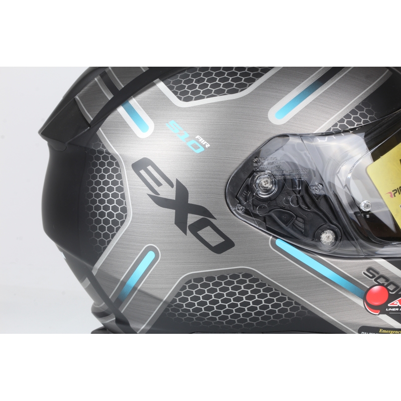 Integral-Motorradhelm Scorpion EXO-510 Air Route schwarz-matt-blau