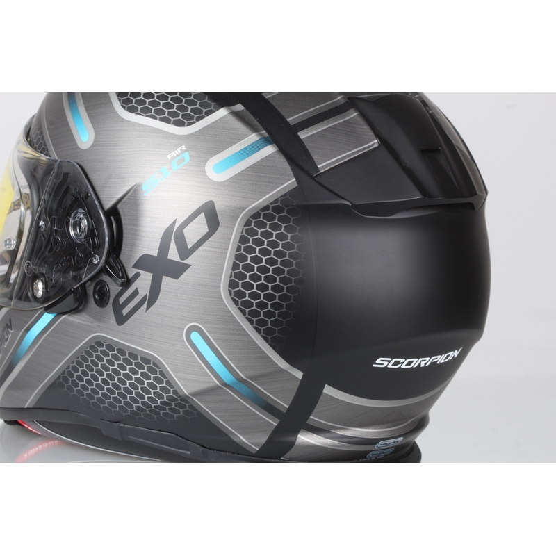 Integral-Motorradhelm Scorpion EXO-510 Air Route schwarz-matt-blau