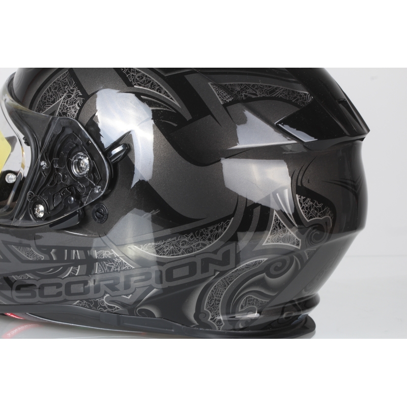 Moto Integralhelm Scorpion EXO-510 Air Arabesc schwarz Ausverkauf