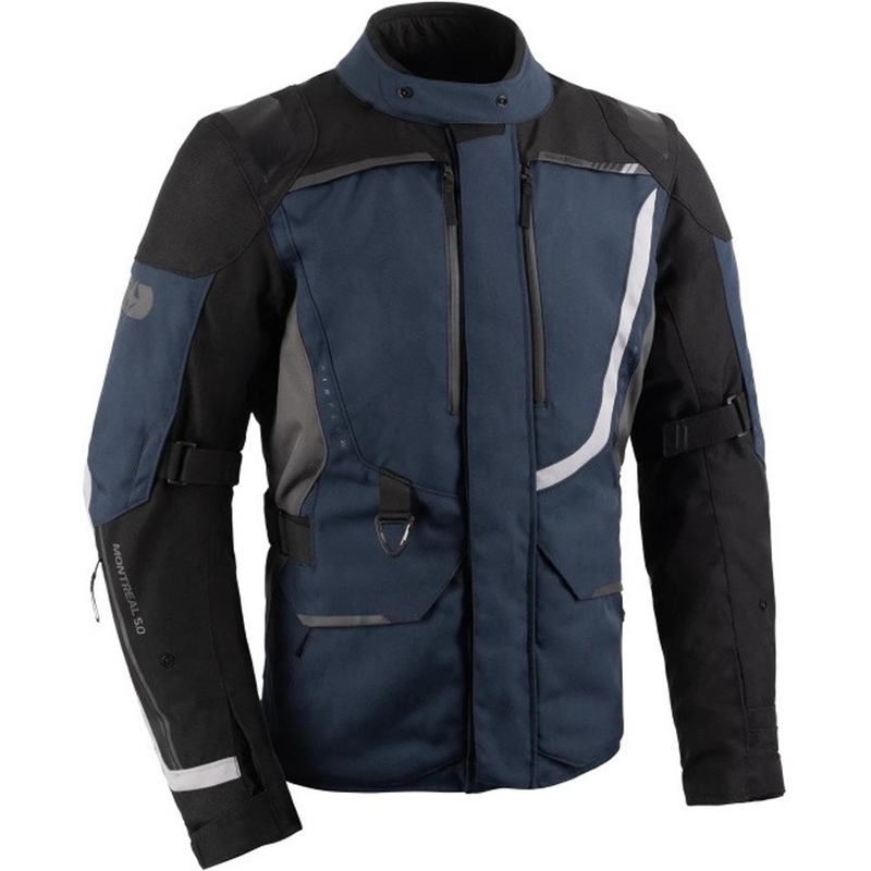 Oxford Montreal 5.0 Motorradjacke blau-schwarz-grau