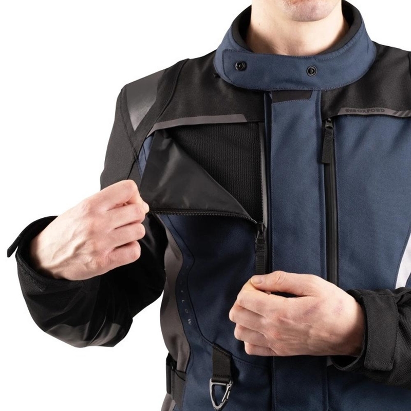 Oxford Montreal 5.0 Motorradjacke blau-schwarz-grau