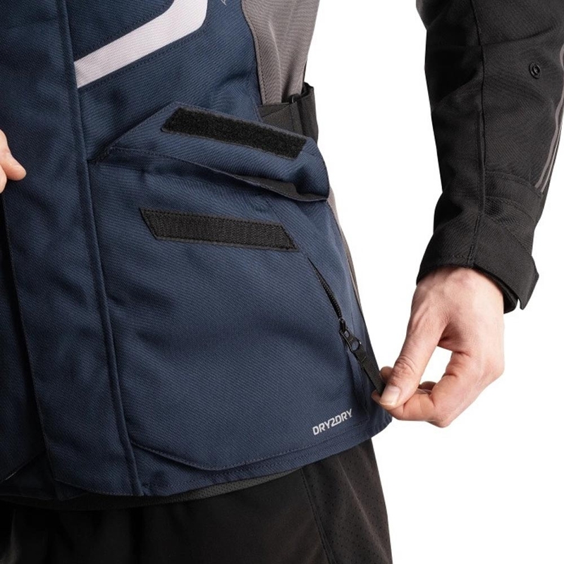 Oxford Montreal 5.0 Motorradjacke blau-schwarz-grau