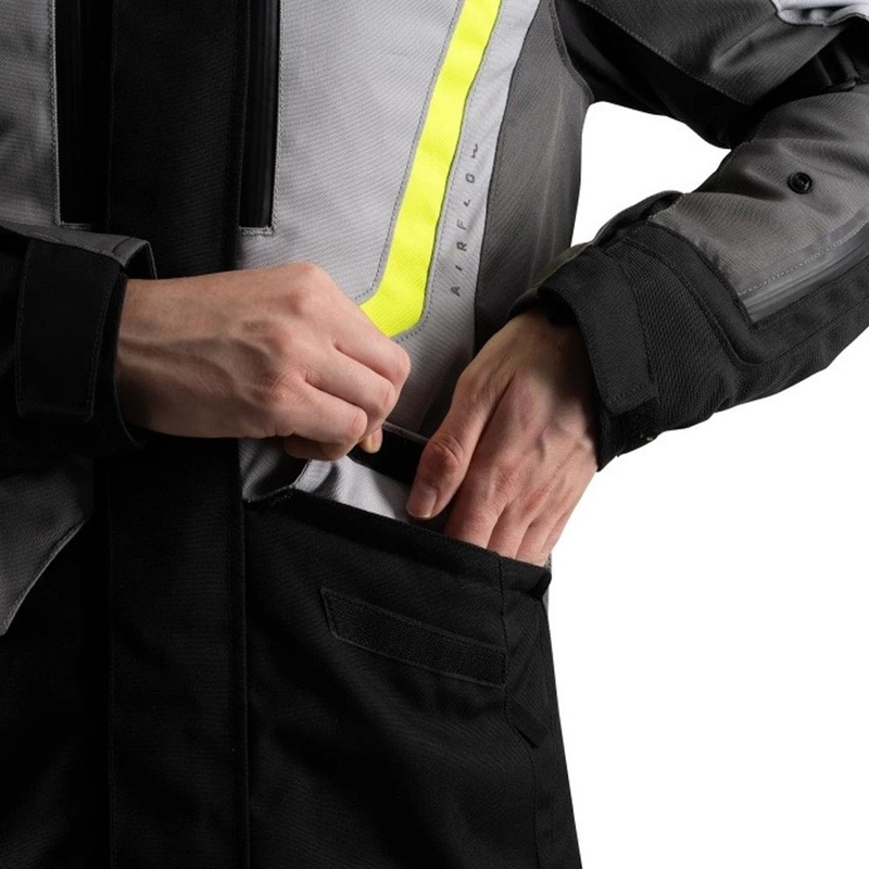 Oxford Montreal 5.0 Motorradjacke, grau-schwarz-gelb