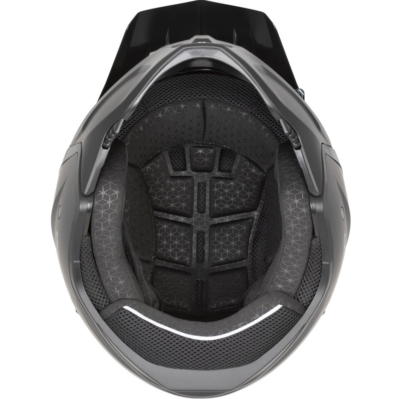 Modularer Motorradhelm Cassida Cross Country Dual, fluoreszierend gelb-schwarz