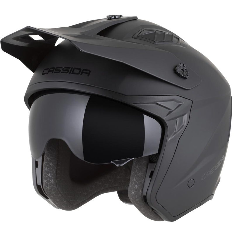 Modularer Motorradhelm Cassida Cross Country Dual, matt schwarz
