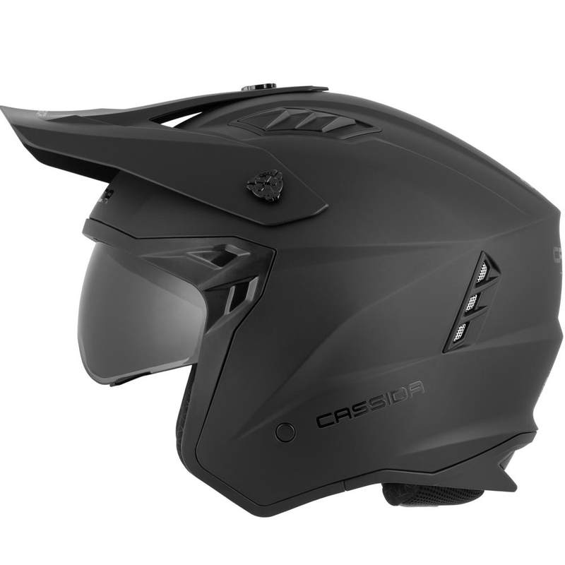 Modularer Motorradhelm Cassida Cross Country Dual, matt schwarz
