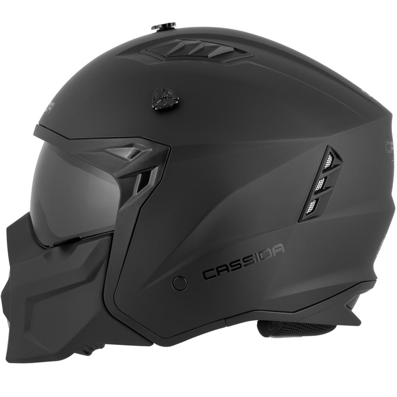 Modularer Motorradhelm Cassida Cross Country Dual, matt schwarz