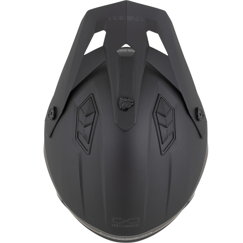 Modularer Motorradhelm Cassida Cross Country Dual, matt schwarz