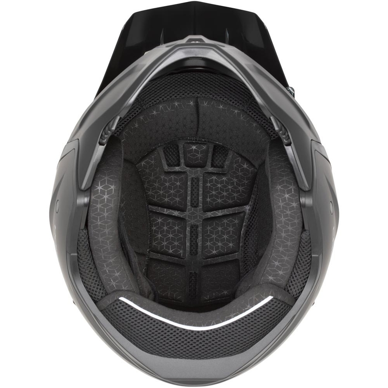 Modularer Motorradhelm Cassida Cross Country Dual, matt schwarz