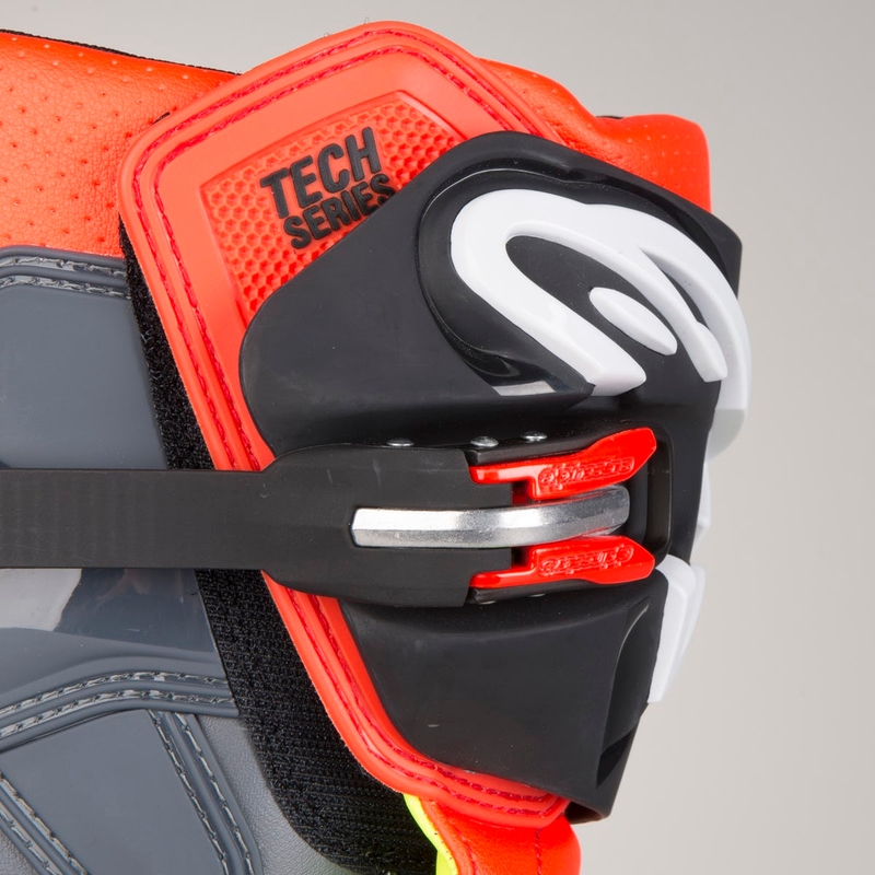 Alpinestars Tech 7 rot-fluo gelb Motorradstiefel
