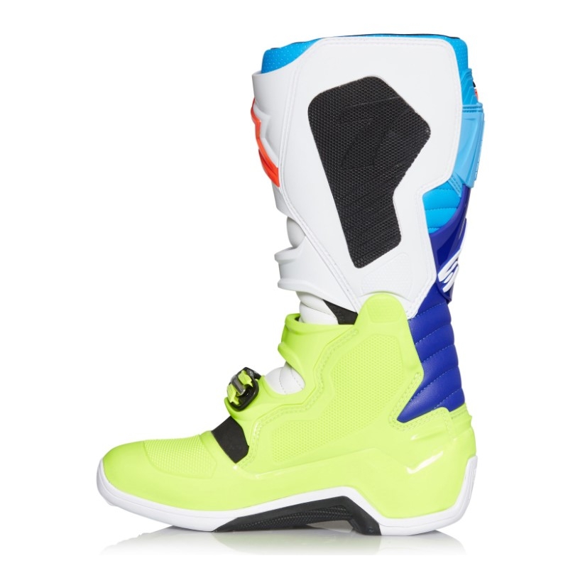 Alpinestars Tech 7 Motorradstiefel gelb-weiß-blau-rot-schwarz
