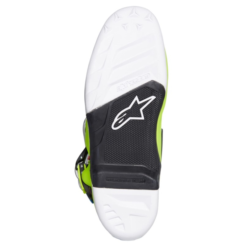 Alpinestars Tech 7 Motorradstiefel gelb-weiß-blau-rot-schwarz