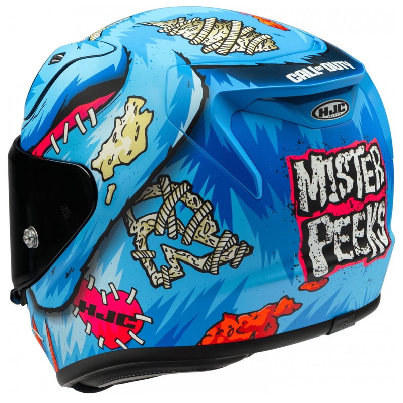 HJC RPHA 12 Mister Peeks Integralhelm für Motorräder, blau