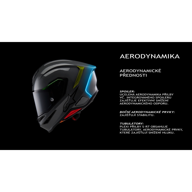Alpinestars S-R7 Zeal Integralhelm, schwarz-blau-fluoreszierend pink-weiß
