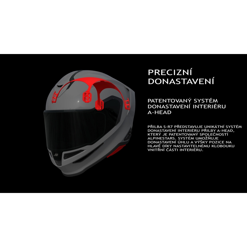 Alpinestars S-R7 Zeal Integralhelm, fluoreszierend gelb-schwarz-weiß