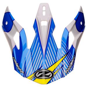 Helmvisier für ZED X1.9 und X1.9D Helme weiß-blau-gelb-schwarz
