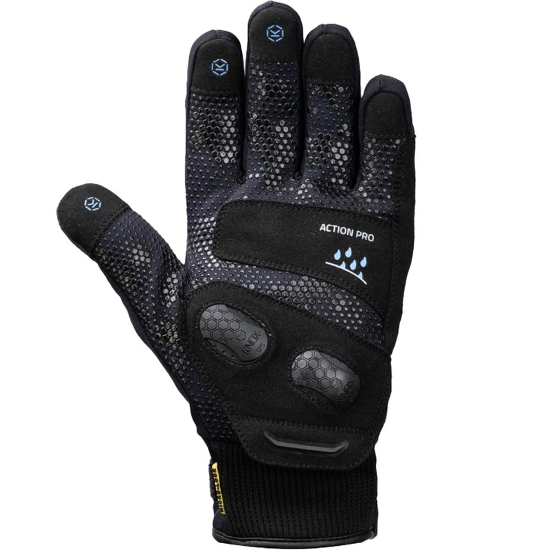 Knox Action PRO Wasserdichte Motorradhandschuhe Schwarz