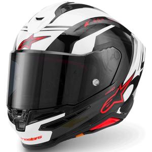 Alpinestars S-R7 A-Core Integralhelm, schwarz-weiß-rot