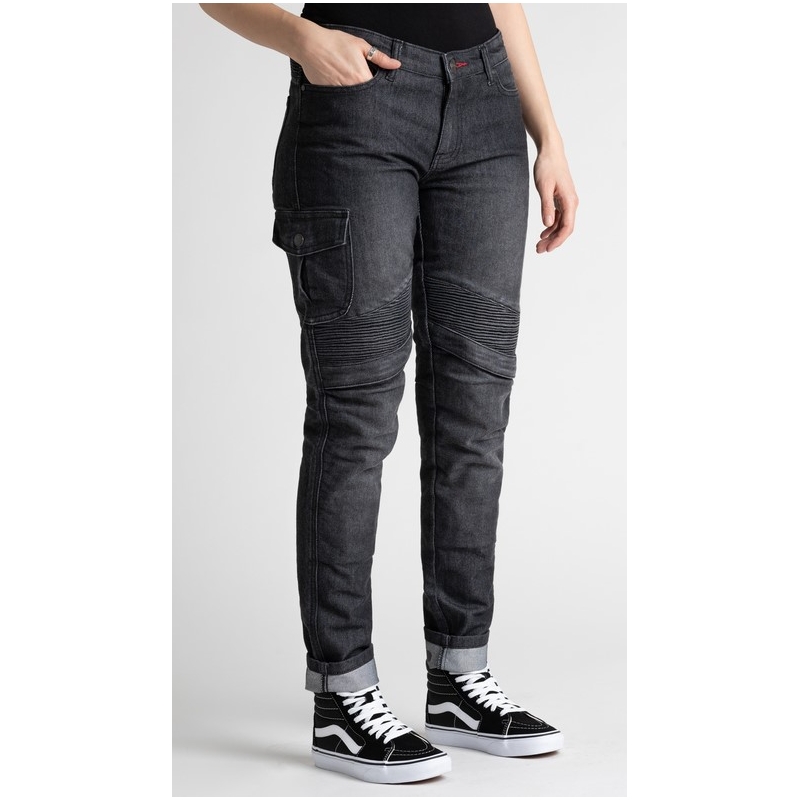 BROGER Ohio Black Motorradjeans Damen Ausverkauf