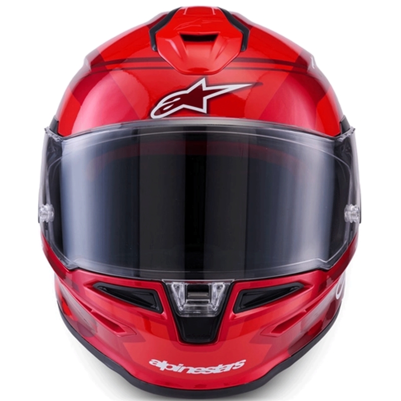 Alpinestars S-R7 A-Core Integralhelm, rot-weiß