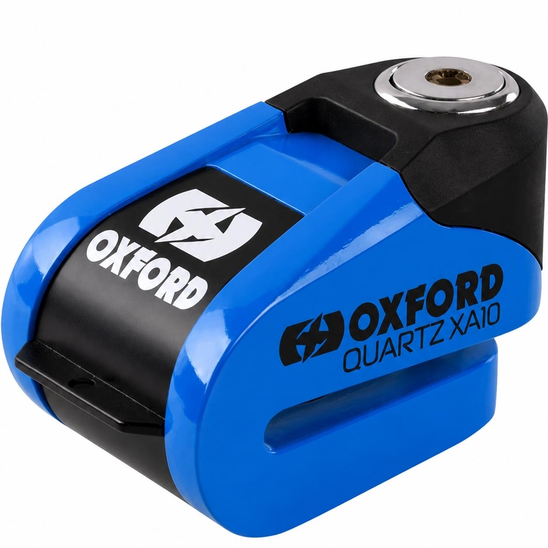 Oxford Quartz Alarm XA10 Scheibenbremsschloss – Limitierte Auflage Blau