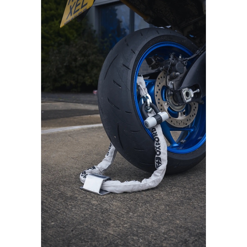 Oxford HD Motorradkettenschloss – limitierte Auflage, Grau