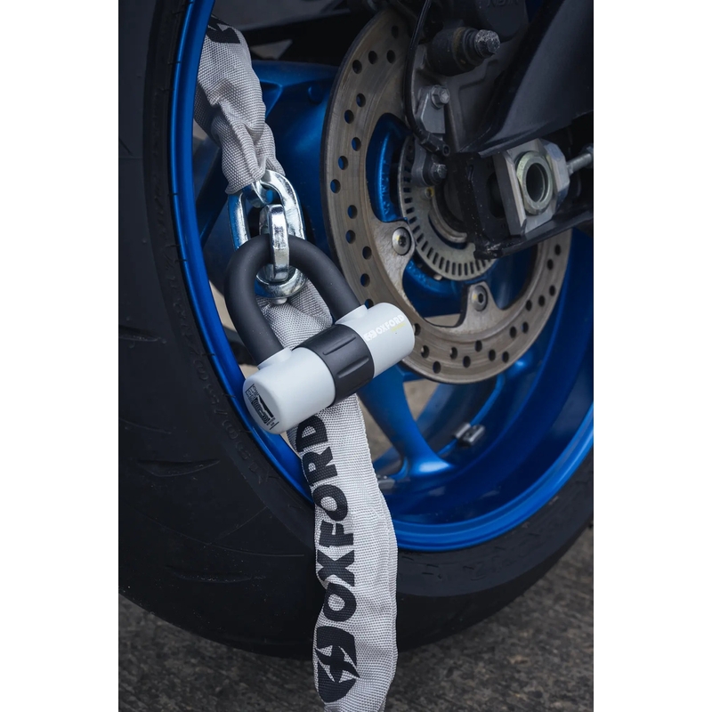 Oxford HD Motorradkettenschloss – limitierte Auflage, Grau