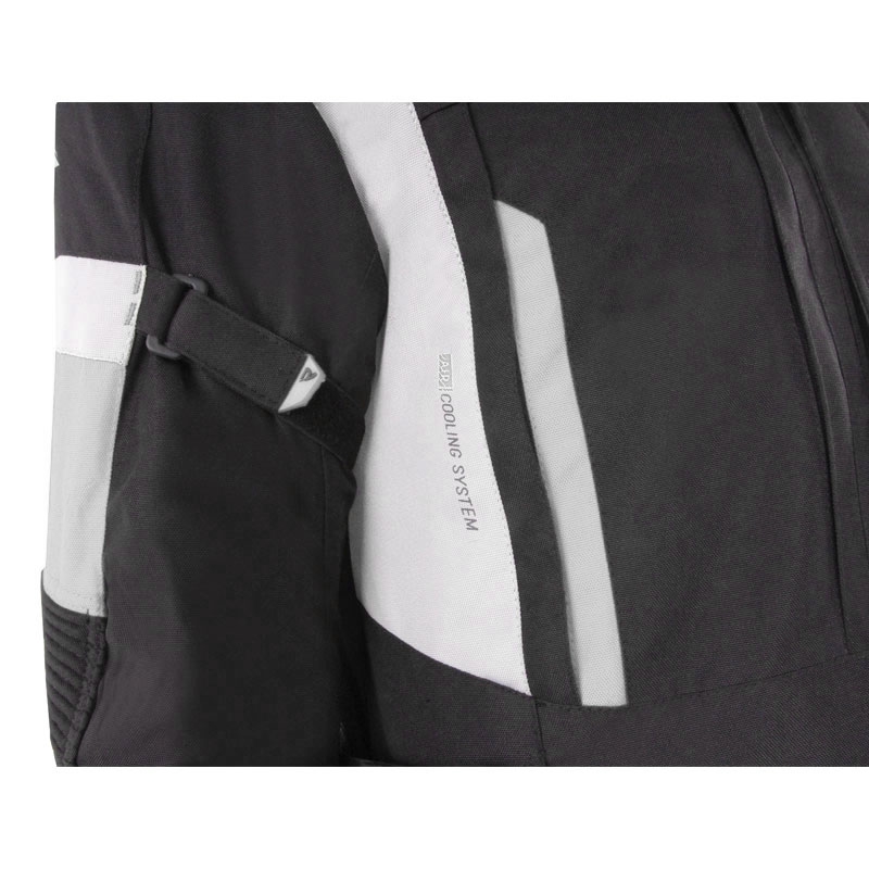 Street Racer Hilax Motorradjacke schwarz-hellgrau