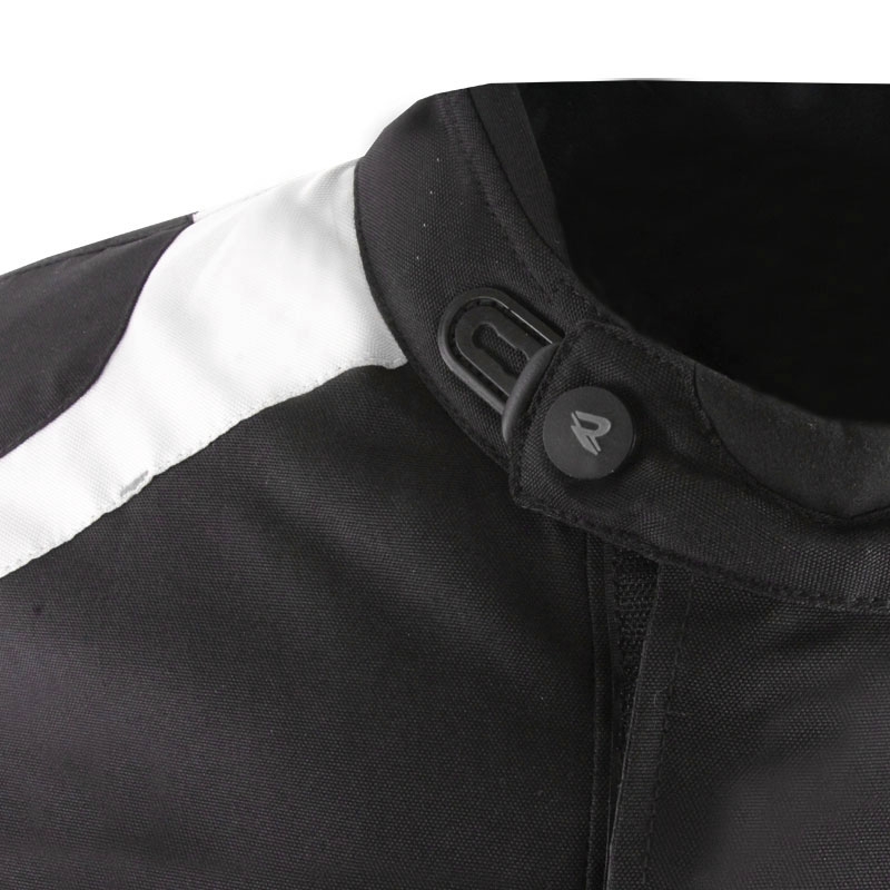 Street Racer Hilax Motorradjacke schwarz-hellgrau