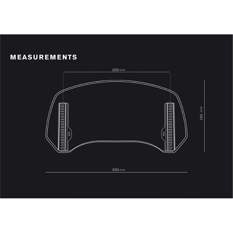 Multiadjustable visor PUIG 2.0 clip-on transparent